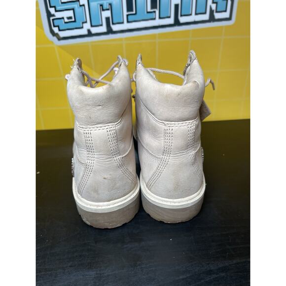 Timberlands Boots Womens 4 A1QVC LIGHT PINK WITH ROSE GOLD ACCENTS - Picture 4 of 7